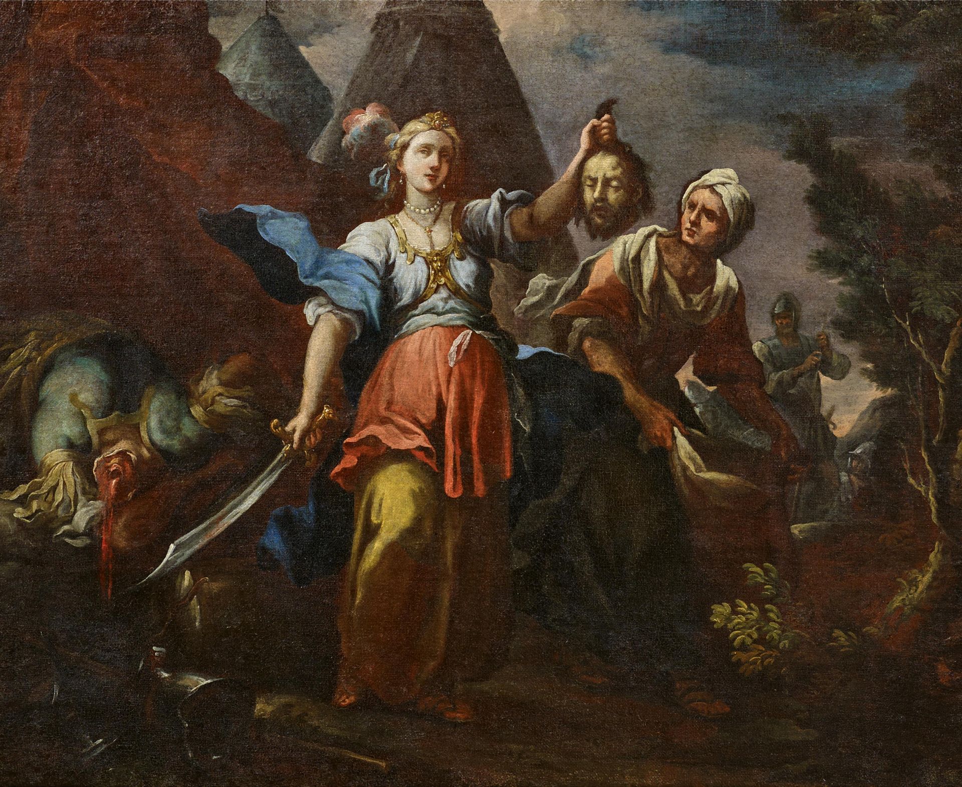 PILLORI, ANTONIO NICOLAFlorence ca. 1687 - 1763Title: Judith with the Head of Holofernes. Technique: