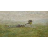 GRIGORESCU, NICOLAE ION1838 Pitaru/Bucharest - 1907 CampinaTitle: Girl in the Meadow. . Technique: