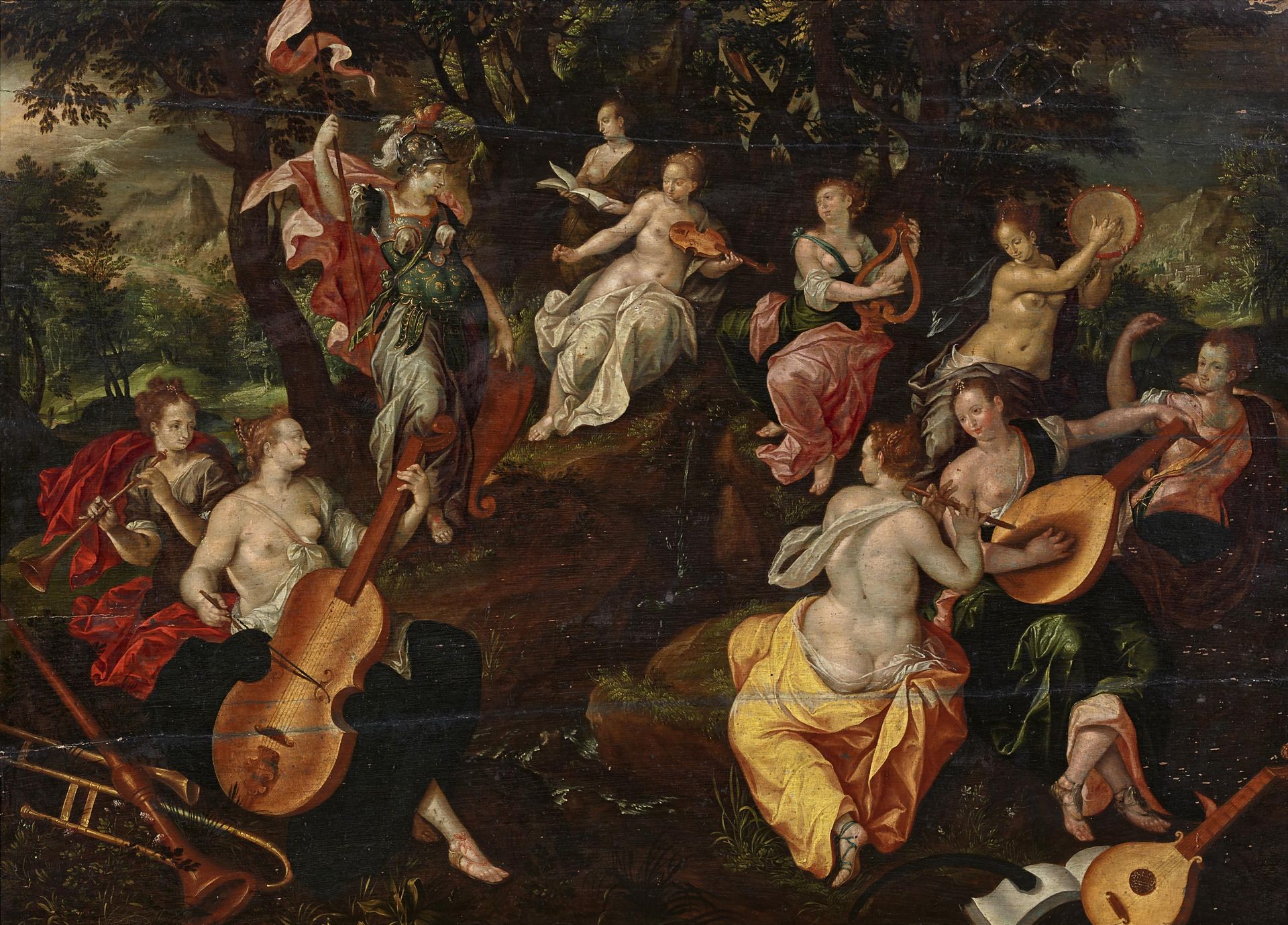 CLERCK, HENDRICK DEBrussels 1570 - 1629CircleTitle: Minerva and the Muses. After the painting by