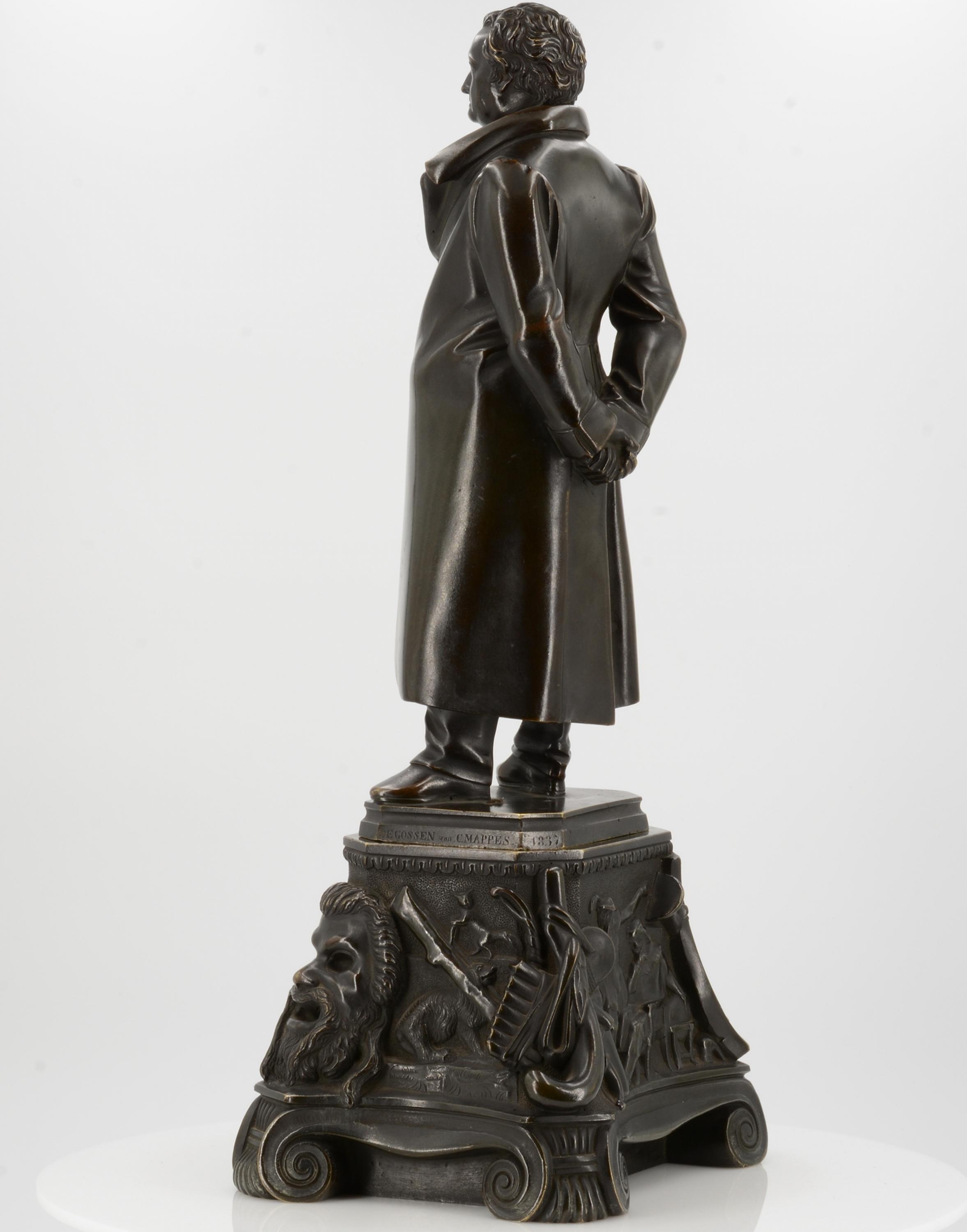 RAUCH, CHRISTIAN DANIEL1777 Arolsen - 1857 DresdenTitle: Johann Wolfgang von Goethe. Statue on a - Bild 3 aus 8