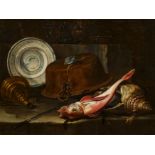MONOGRAMMIST I.A.2nd half of the 17th centuryTitle: Still Life with Fish, Copper Kettle and