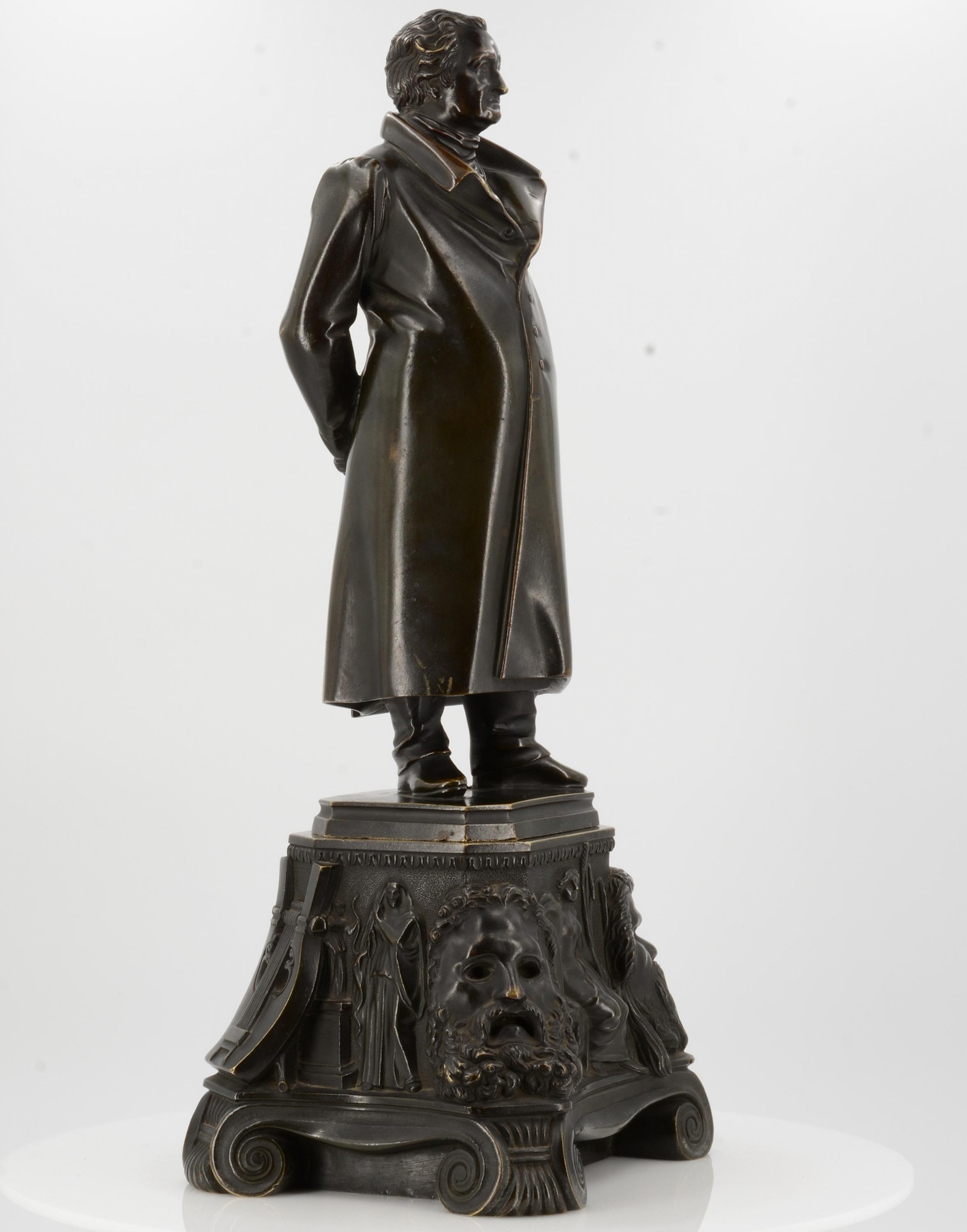 RAUCH, CHRISTIAN DANIEL1777 Arolsen - 1857 DresdenTitle: Johann Wolfgang von Goethe. Statue on a - Bild 6 aus 8