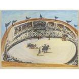 Picasso, Pablo1881 Malaga - 1973 MouginsLa Corrida. 1956. Colour aquatint on vellum. 48 x 65cm (57,5