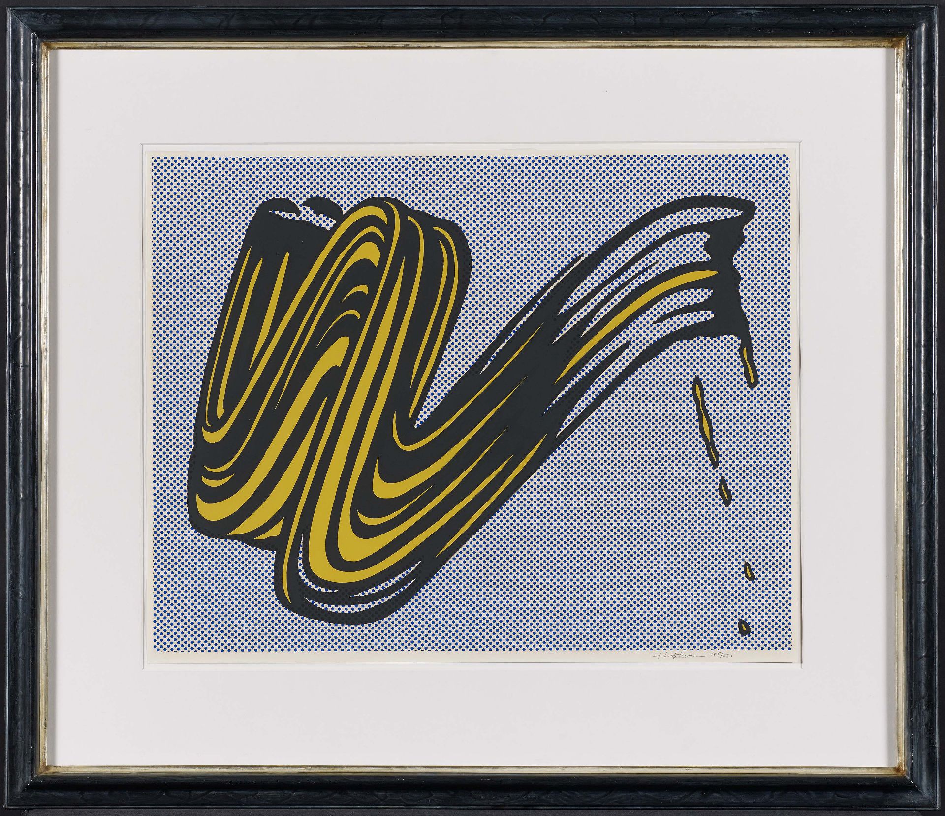 Lichtenstein, RoyNew York 1923 - 1997Brushstroke. 1965. Colour silkscreen on thin card. 56 x 72, - Bild 2 aus 3