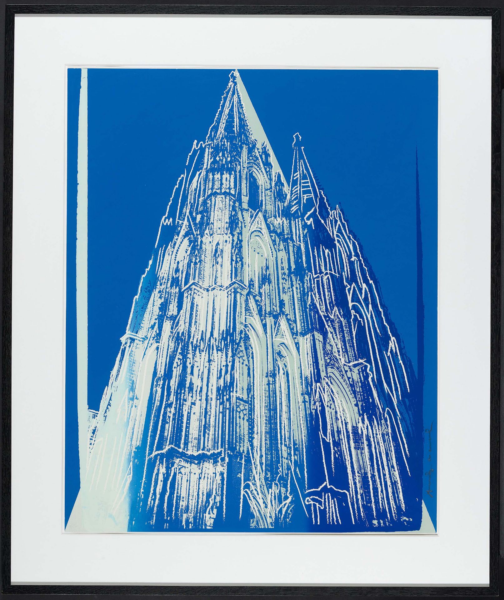 Warhol, Andy1928 Pittsburgh - 1987 New YorkCologne Cathedral. 1985. Colour silkscreen on Lenox - Bild 2 aus 3