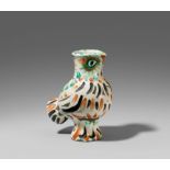 Picasso, Pablo1881 Malaga - 1973 MouginsWood owl. 1969. White earthenware clay, polychromed and