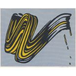 Lichtenstein, RoyNew York 1923 - 1997Brushstroke. 1965. Colour silkscreen on thin card. 56 x 72,