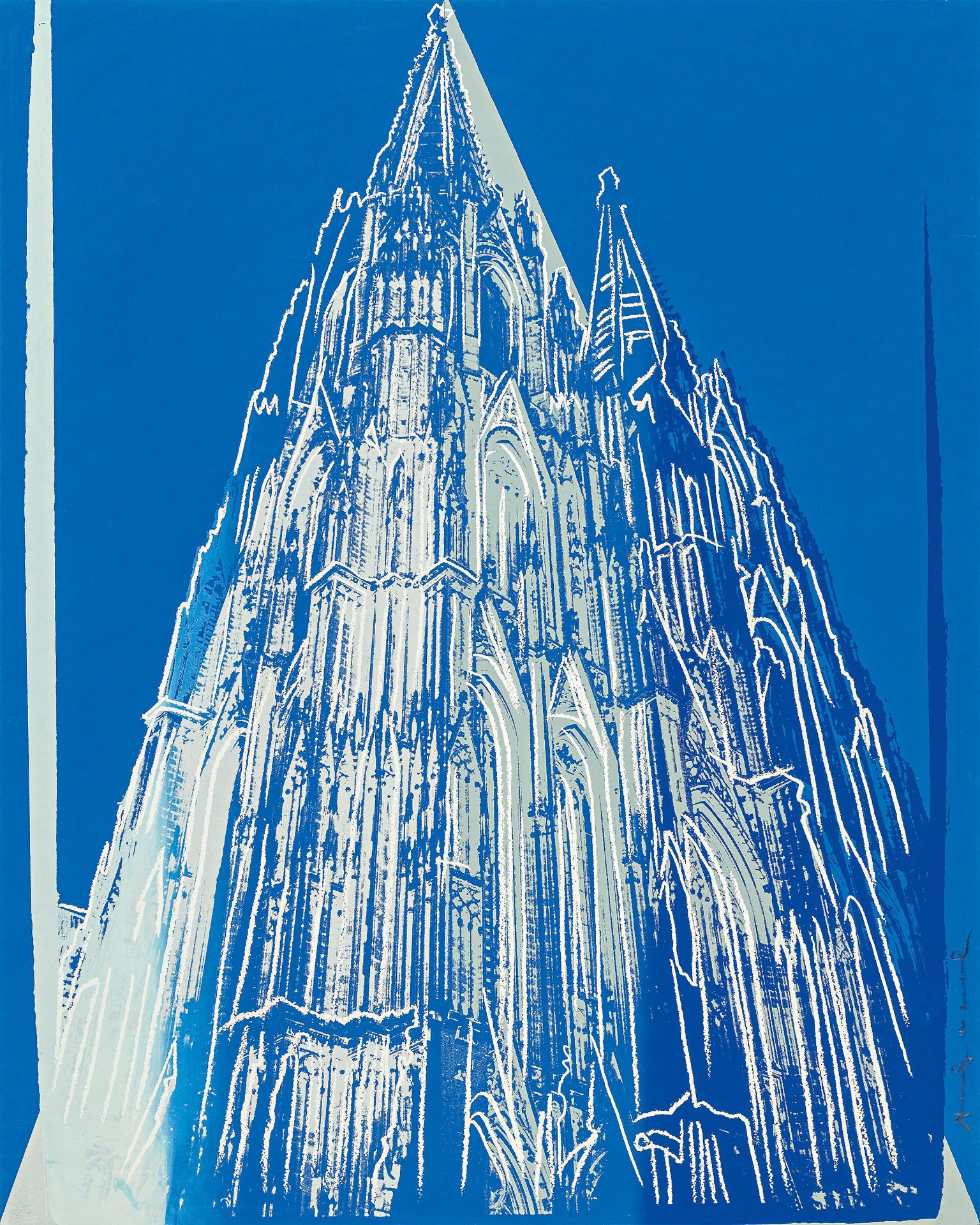 Warhol, Andy1928 Pittsburgh - 1987 New YorkCologne Cathedral. 1985. Colour silkscreen on Lenox