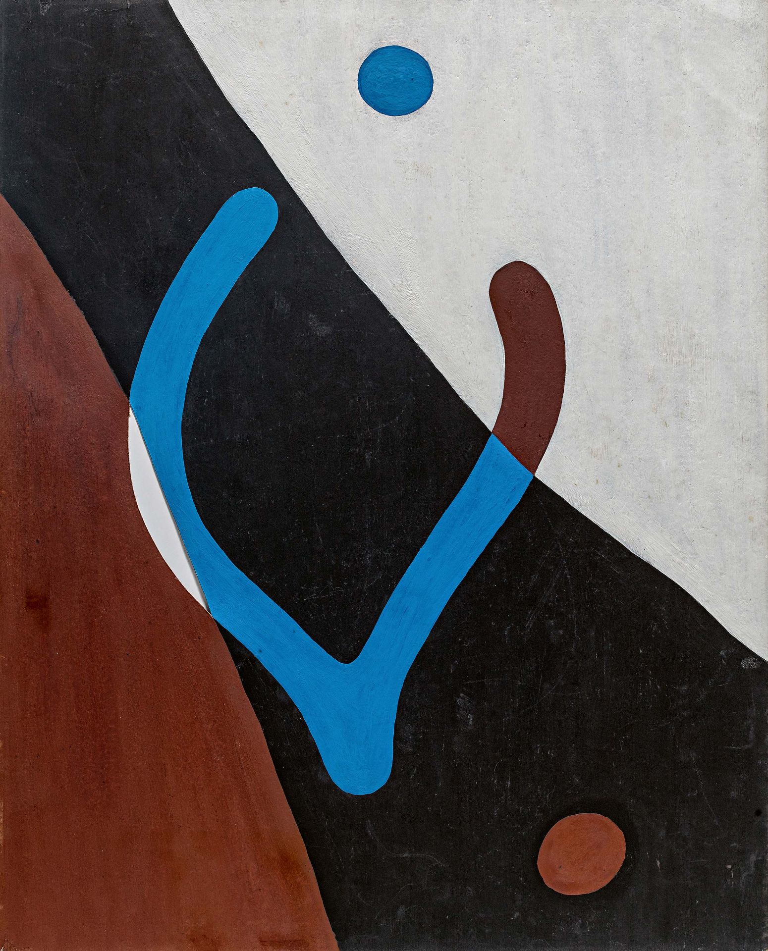 Arp, Hans (Jean)1886 Strasbourg - 1966 BaselFronde et nombrils. 1926. Oil on cardboard, cut out.