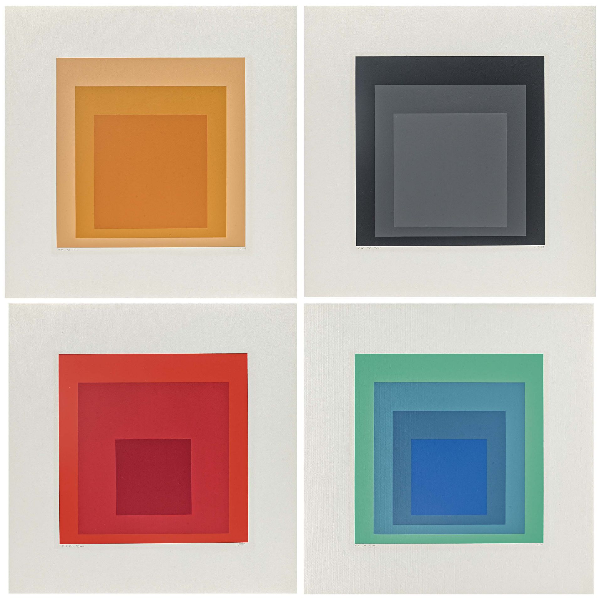 Albers, Josef1888 Bottrop - 1976 New Haven/ConnecticutJosef Albers - Homage to the square (Edition