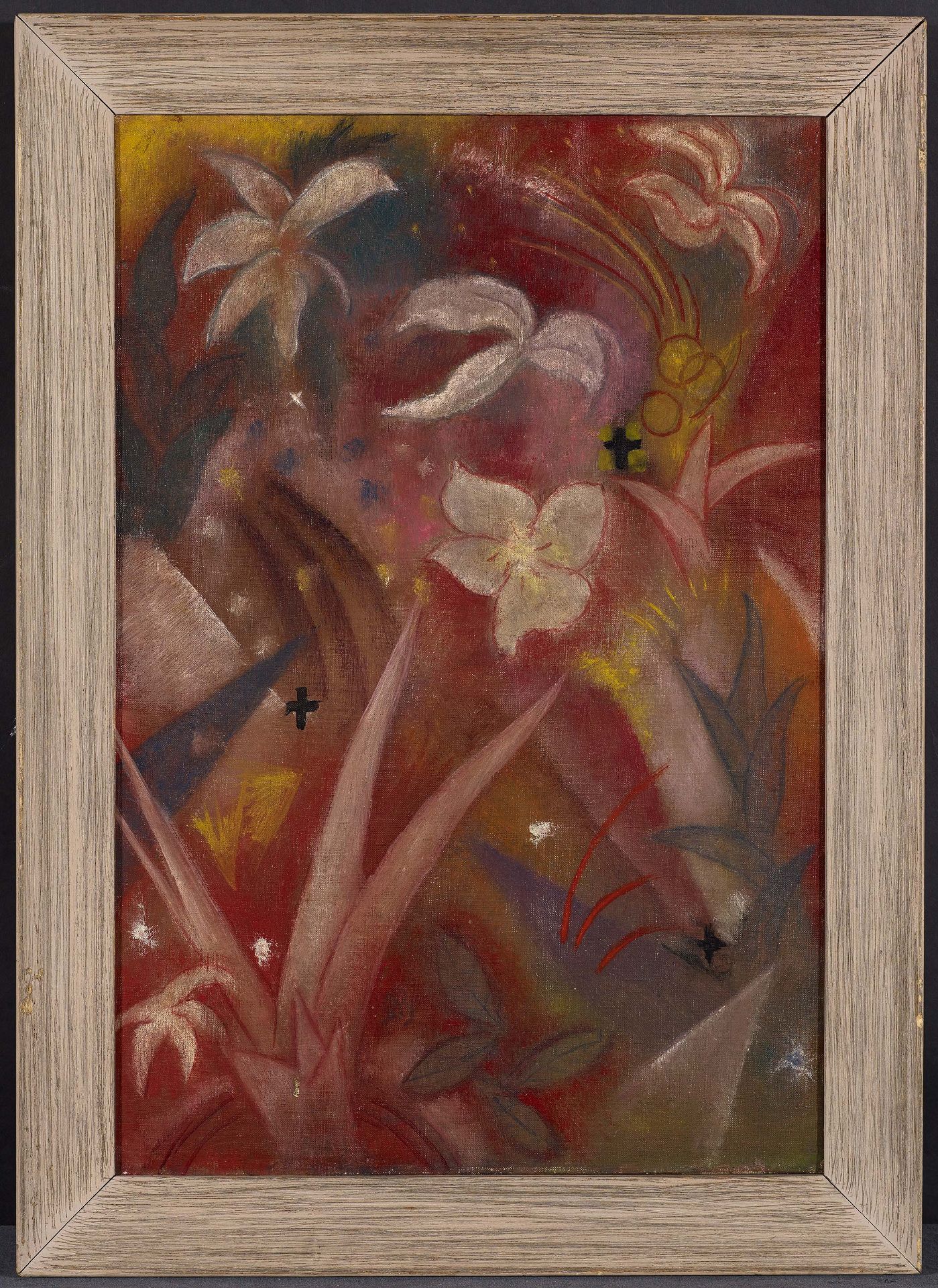 Bloch, Albert1882 St. Louis/Missouri - 1961 Lawrence/KansasBlumenstück. 1915. Oil on canvas. 56 x - Image 2 of 4