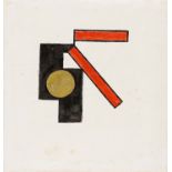 Buchholz, Erich1891 Bromberg - 1972 BerlinAbstrakte Komposition (schwarz rot gold). 1922. India ink,