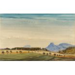 LENK, FRANZ1898 Langenbernsdorf - 1968 FellbachTitel: Landschaft im Hegau mit dem Hohentwiel.