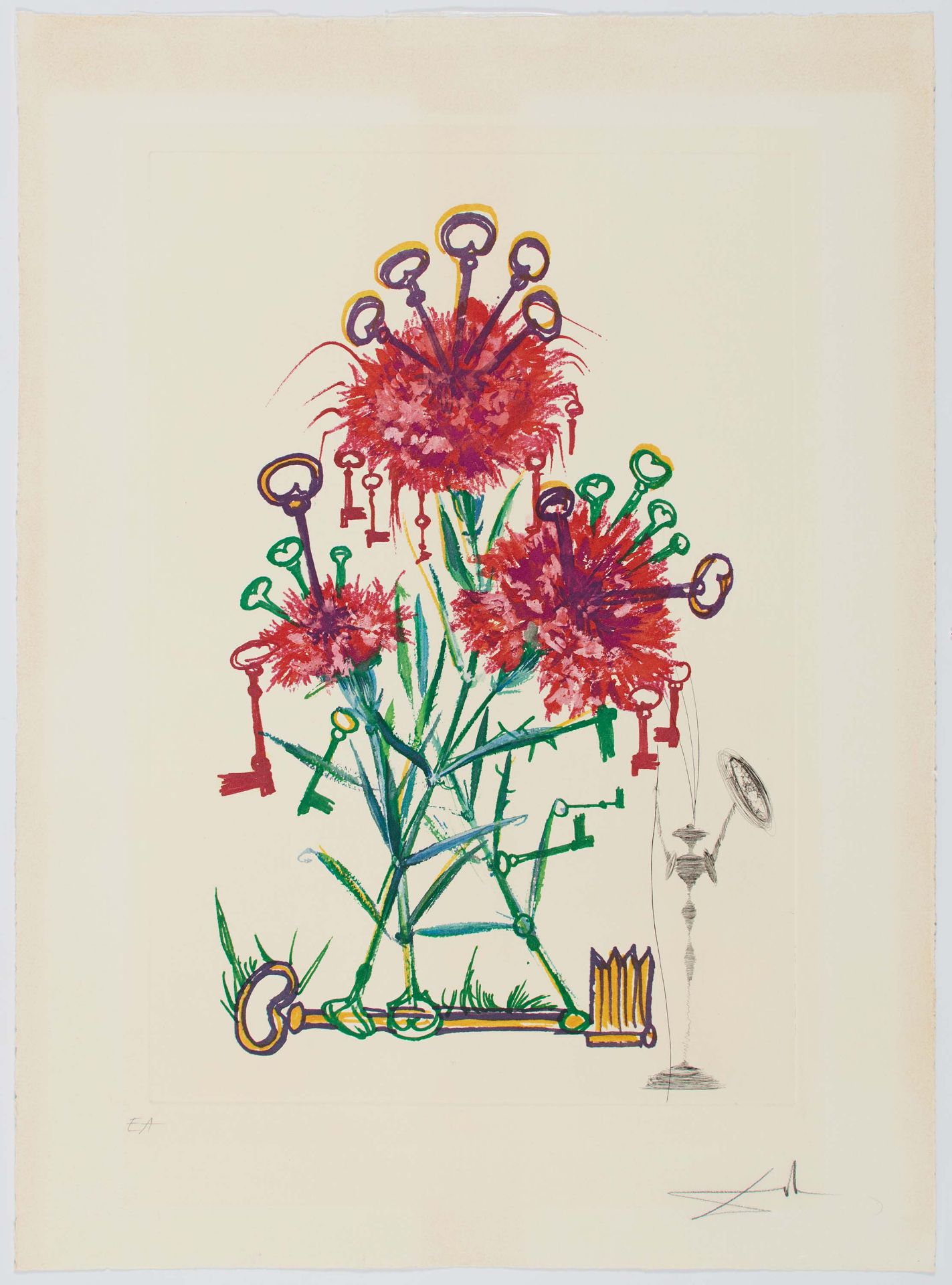 DALÍ, SALVADORFigueras/Spanien 1904 - 1989Titel: Aus: Surrealistic Flowers. Sechs - Bild 5 aus 13