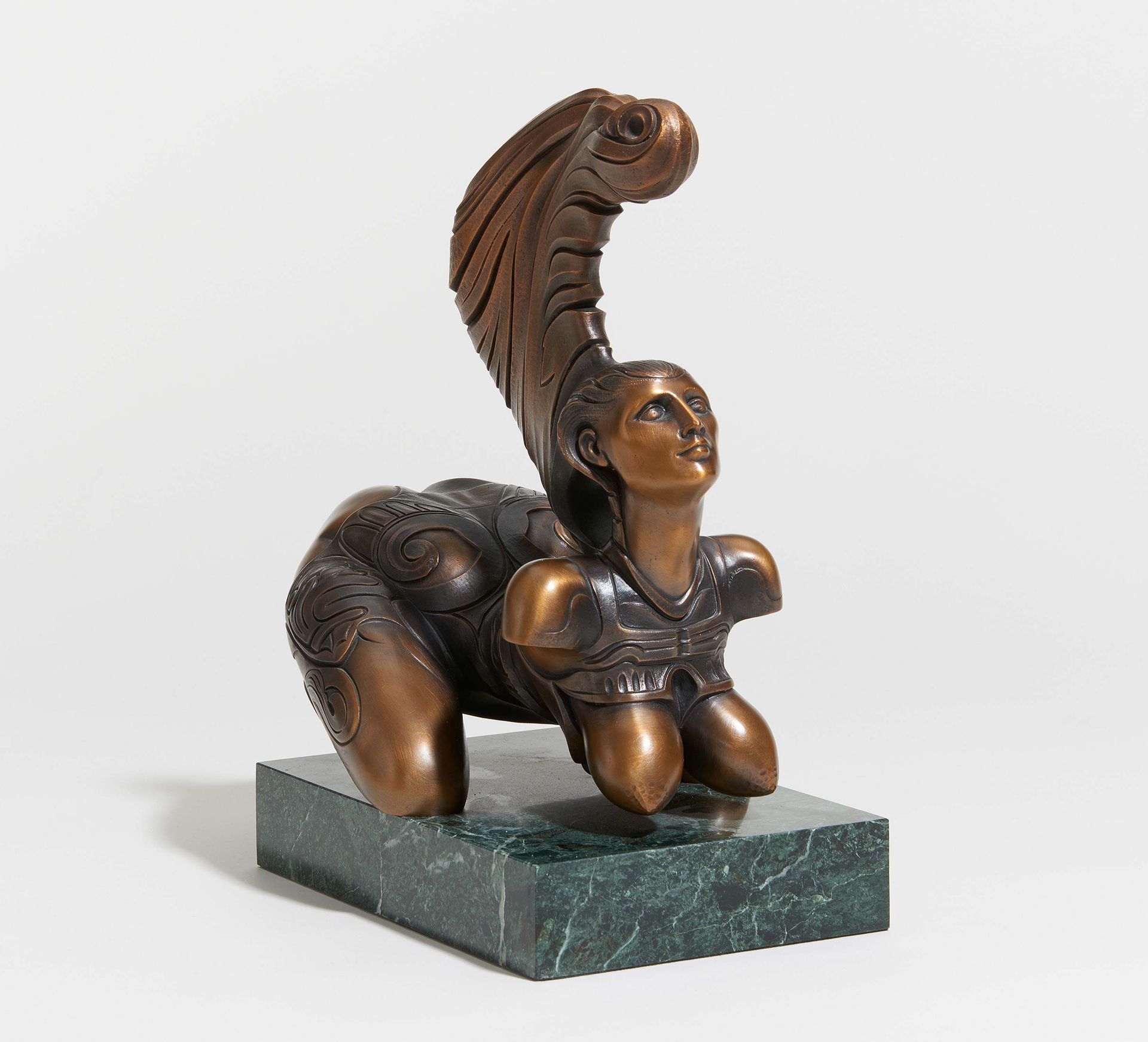 FUCHS, ERNSTWien 1930 - 2015Titel: Sphinx II. Datierung: 1991/92. Technik: Bronze, goldbraun - Bild 4 aus 4