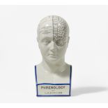 PHRENOLOGISCHER KOPF. Datierung: 19. Jh. Meister/Entwerfer: Aufschrift auf dem Sockel: PHRENOLOGY BY