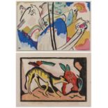 KANDINSKY, WASSILY/MARC, FRANZ1866 Moskau - 1944 Neuilly-sur-Seine/1880 München - 1916 Braquis/