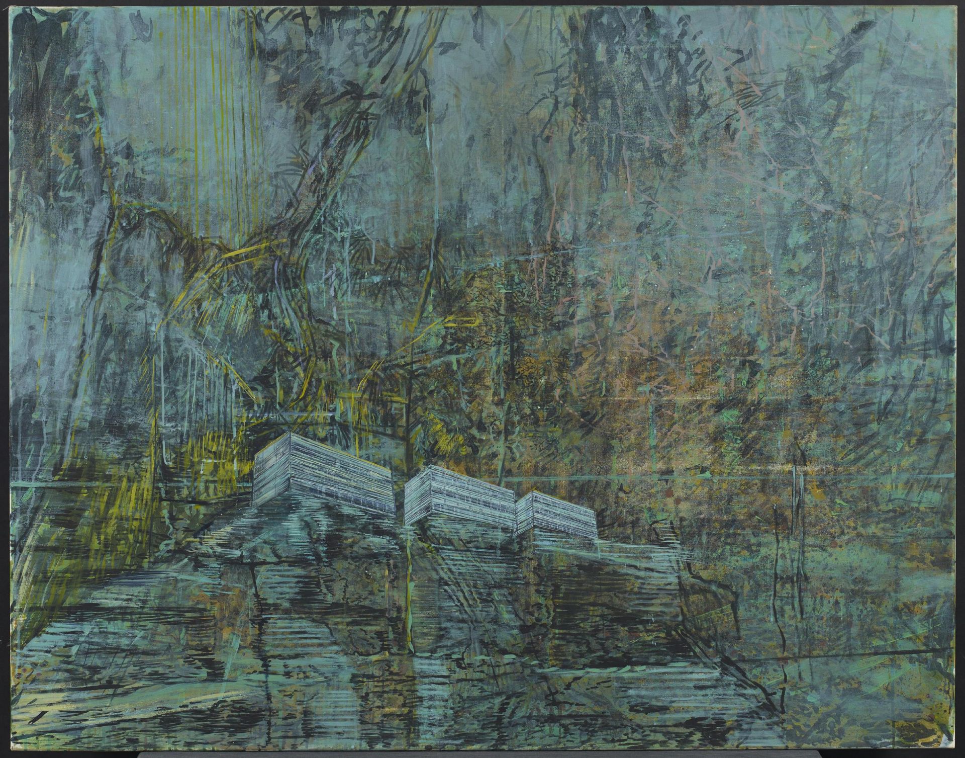 BIERSTEDT, INA1965 SalzwedelTitel: "Hochburg". Datierung: 2007. Technik: Öl und Acryl auf - Image 2 of 3