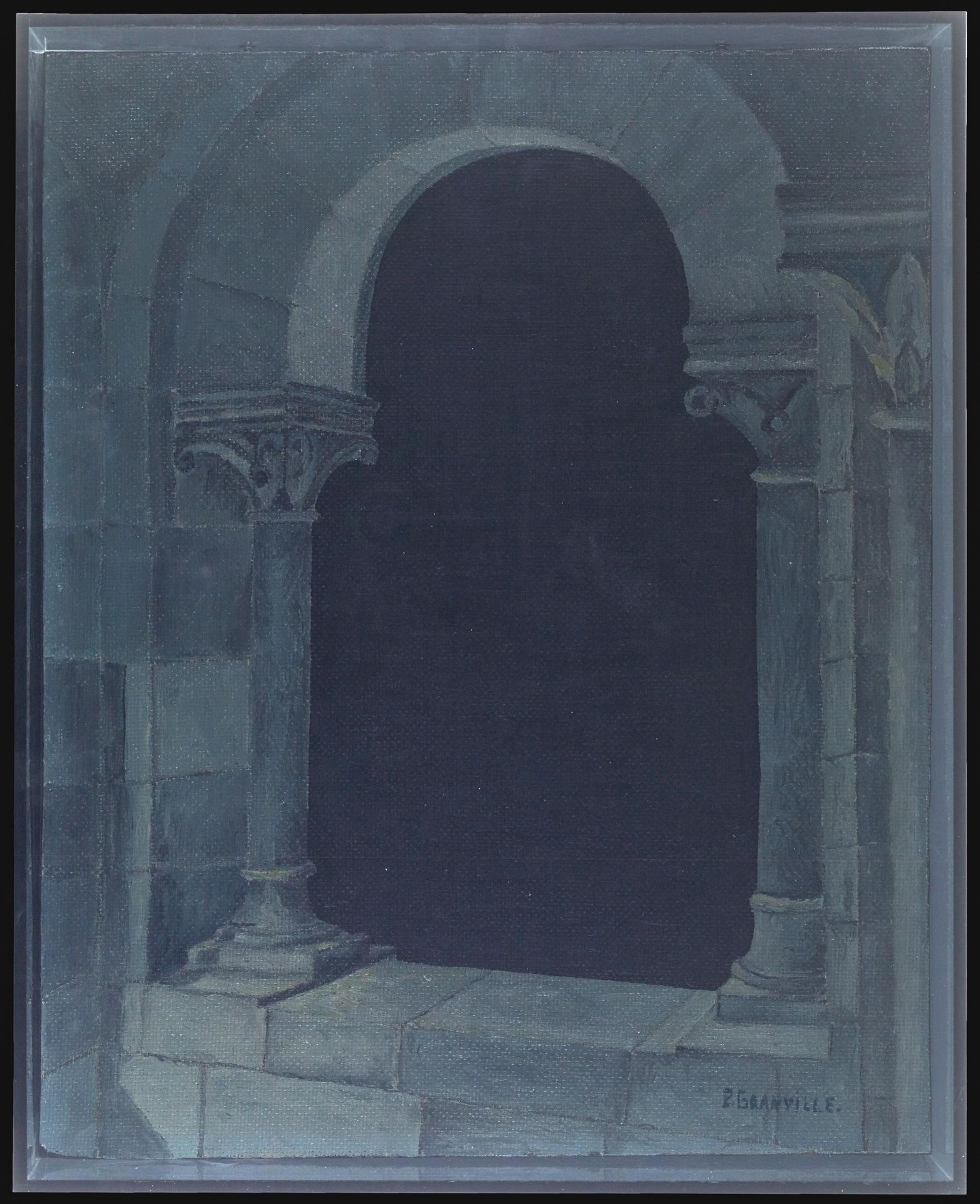 BUECHLER, PETER1965 Celle, NiedersachsenTitel: Ohne Titel (Bogenfenster Abtei Orval). Datierung: - Image 2 of 3