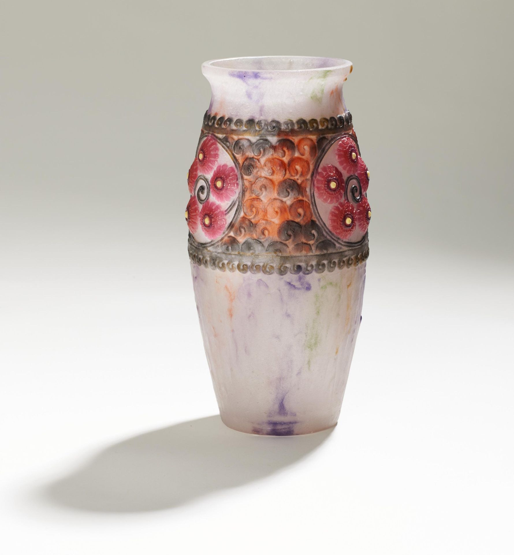 VASE "MEDAILLONS FLEURIS". - Image 3 of 5