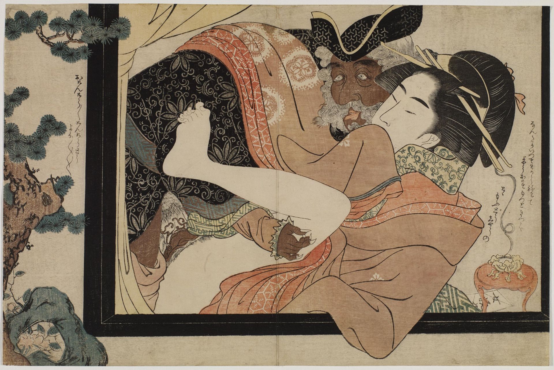 13 BLÄTTER DER SHUNGA-SERIE "FUMI NO KIYOGAKI". - Image 7 of 26