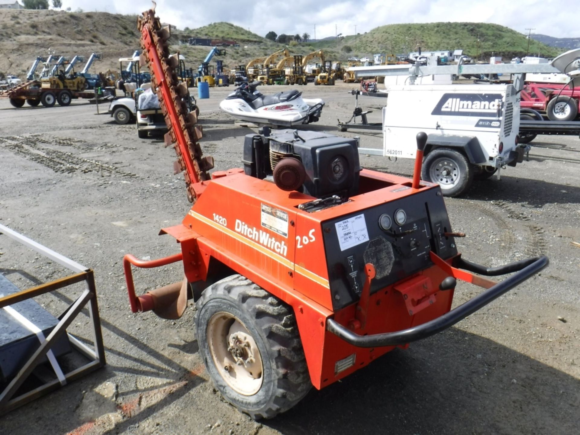 Ditch Witch 1420KE Walk Behind Trencher, - Image 4 of 12