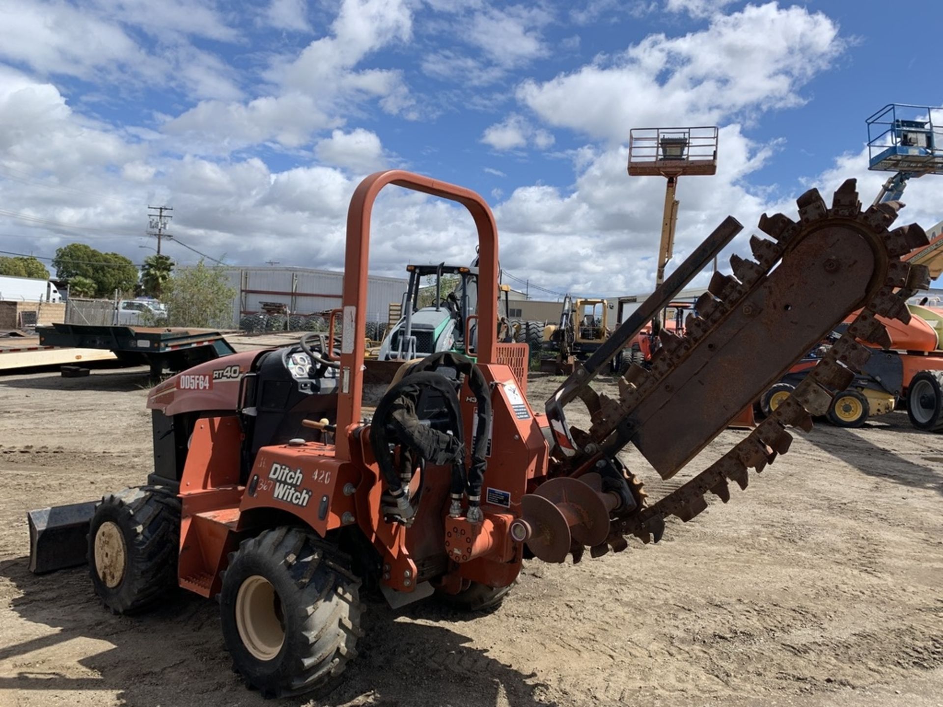 2005 Ditch Witch RT40 Ride On Trencher, - Image 7 of 15