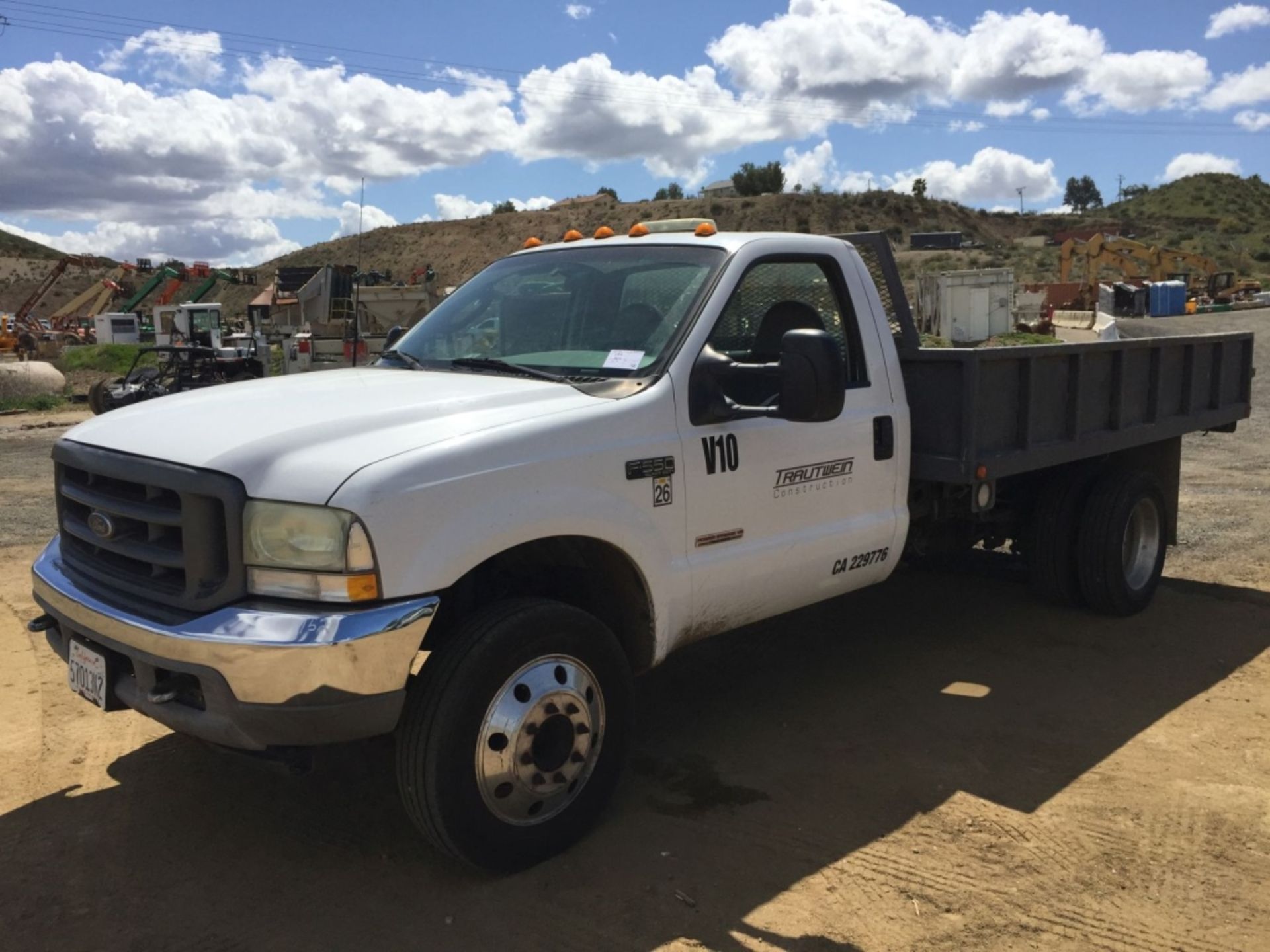 Ford F550 Flatbed Dump Truck, - Image 2 of 24