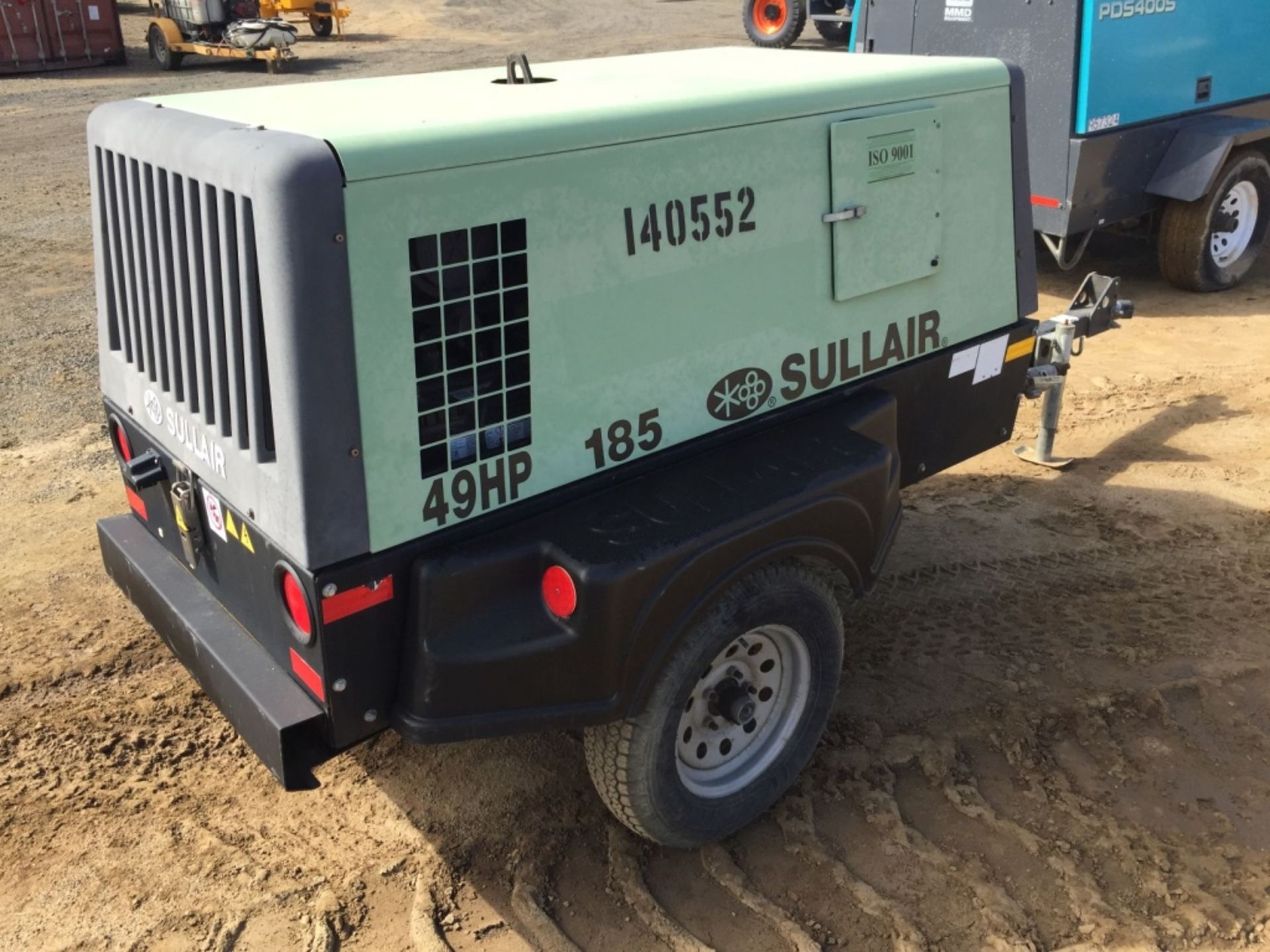 2014 Sullair 49HP185DPQ 185 CFM Air Compressor, - Image 4 of 14