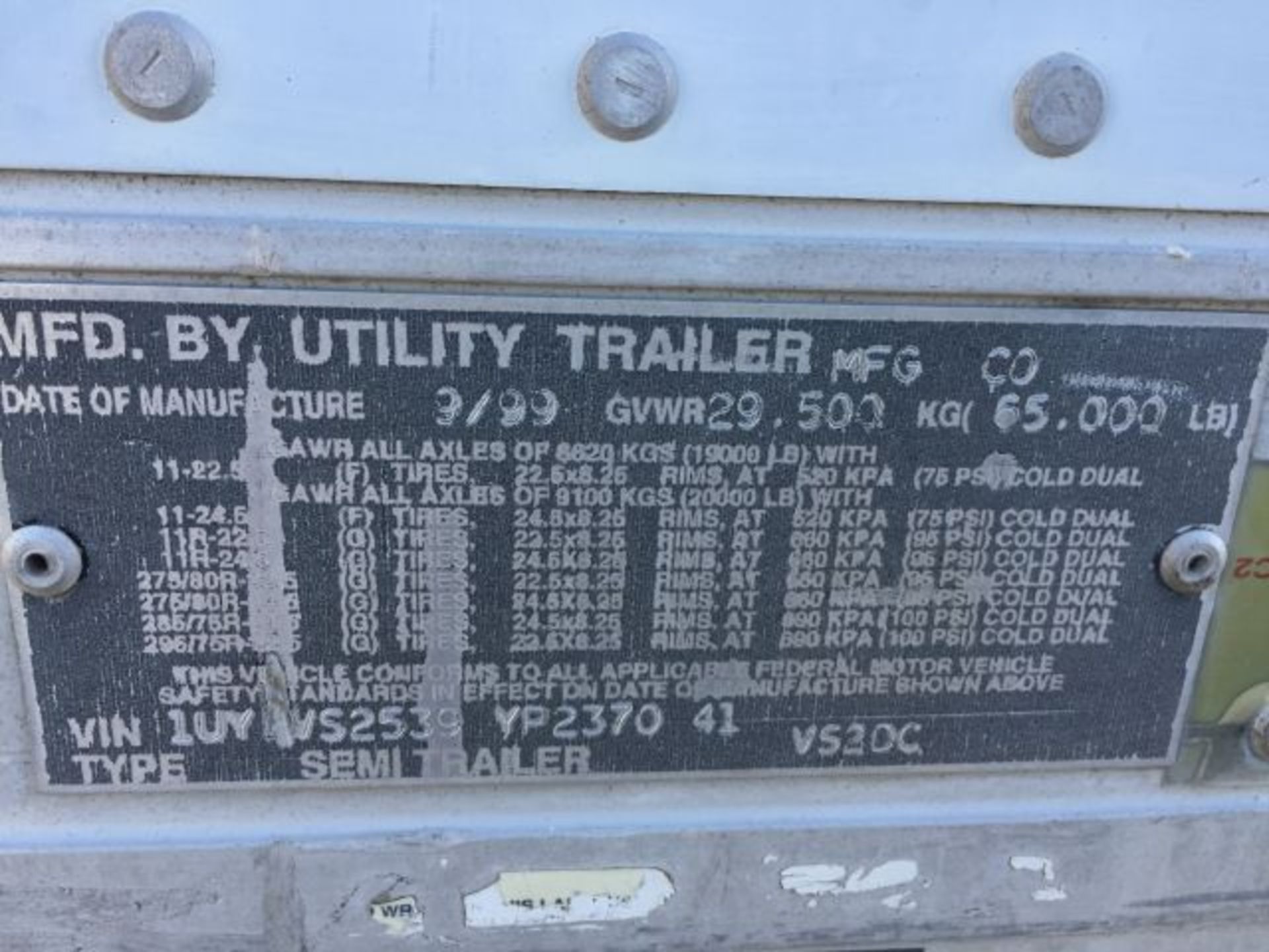 Utility VS2DC Van Trailer, - Image 12 of 12