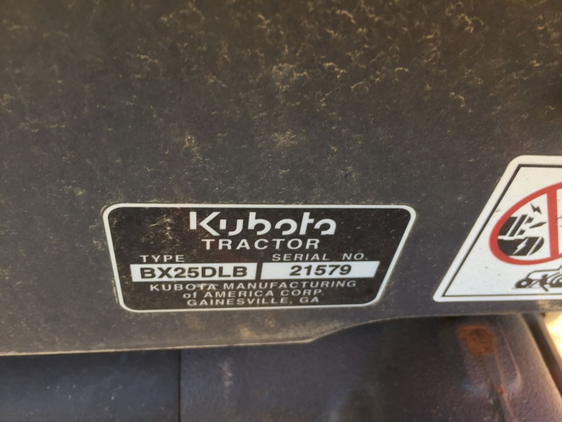 2014 Kubota BX25DLB Utility Tractor, - Image 29 of 38