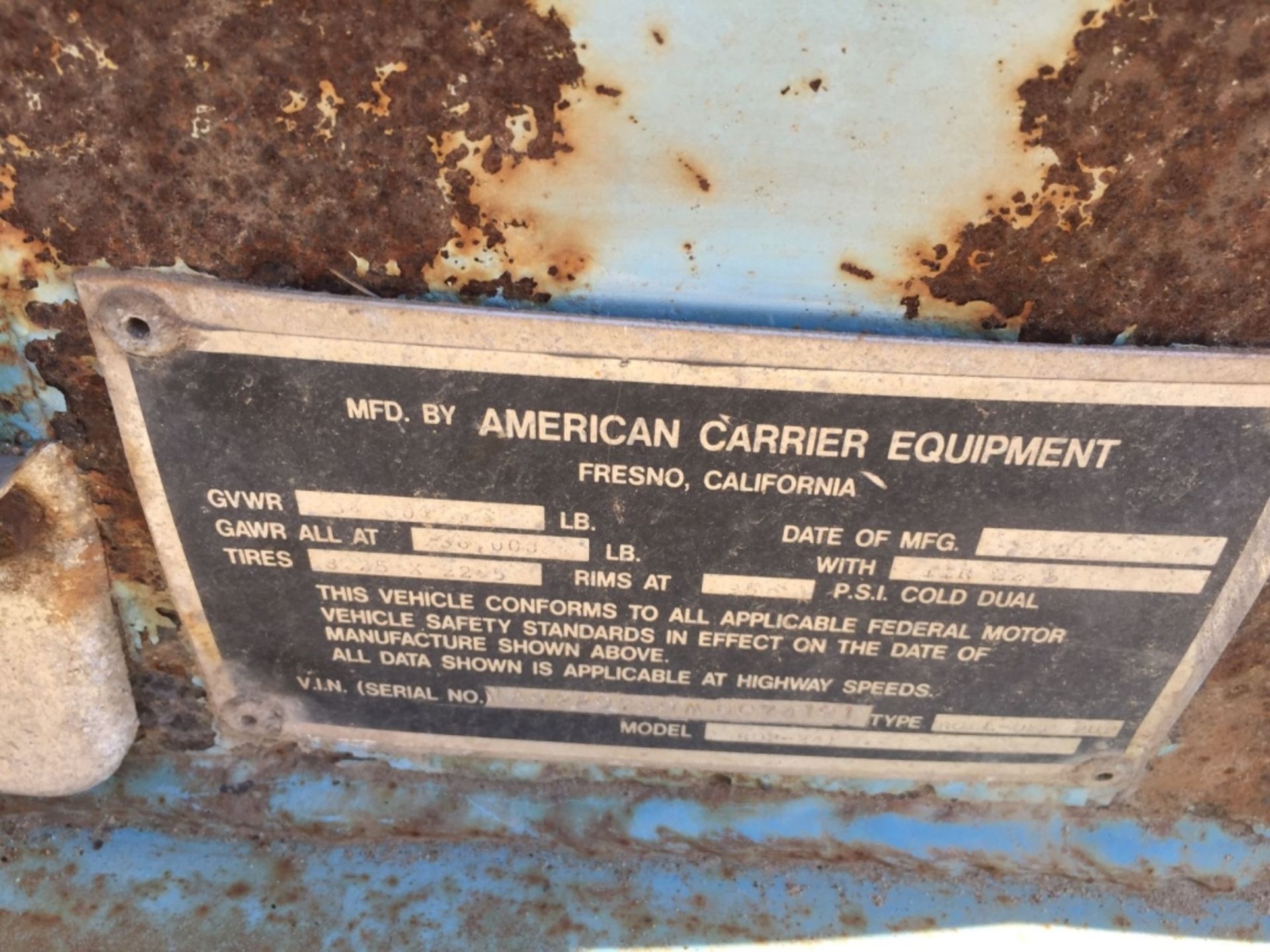 American Carrier R0P-241 Roll Off Trailer, - Image 13 of 17