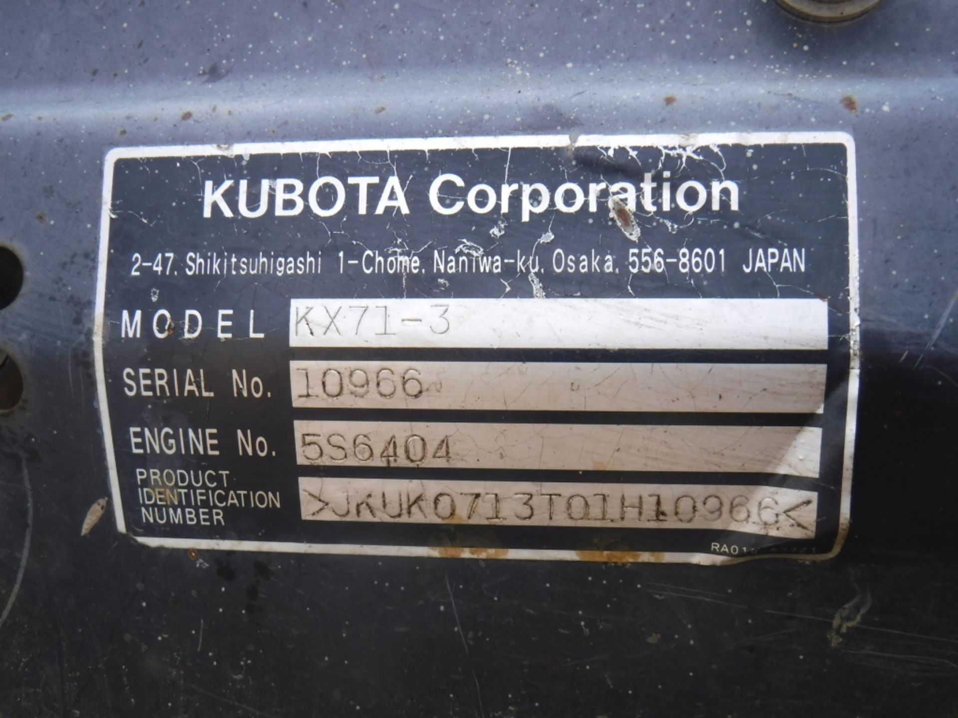 2006 Kubota KX71-3 Mini Excavator, - Image 36 of 36