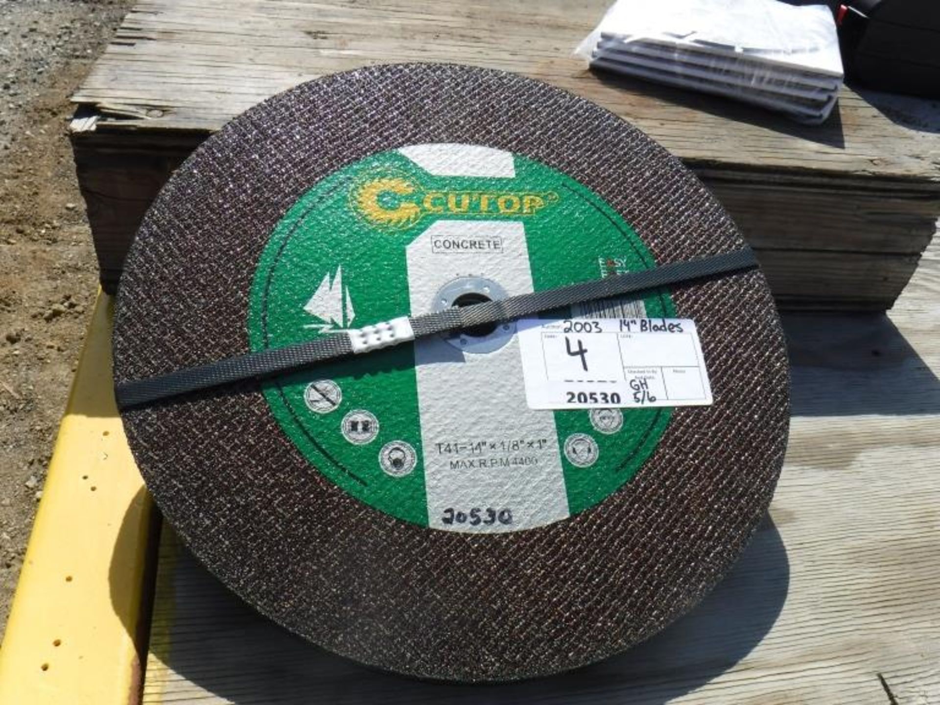 (6) Unused Cut Top Concrete 14" Abrasive Blades. - Image 2 of 3