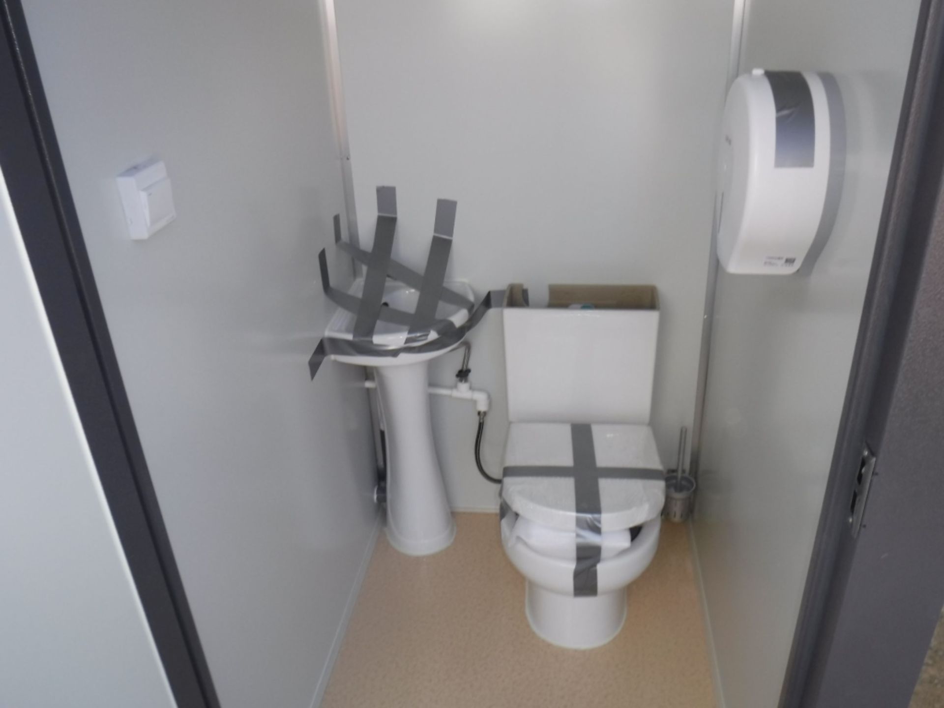 Unused 2020 Bastone Dual Toilet Unit w/Sinks, - Image 12 of 19