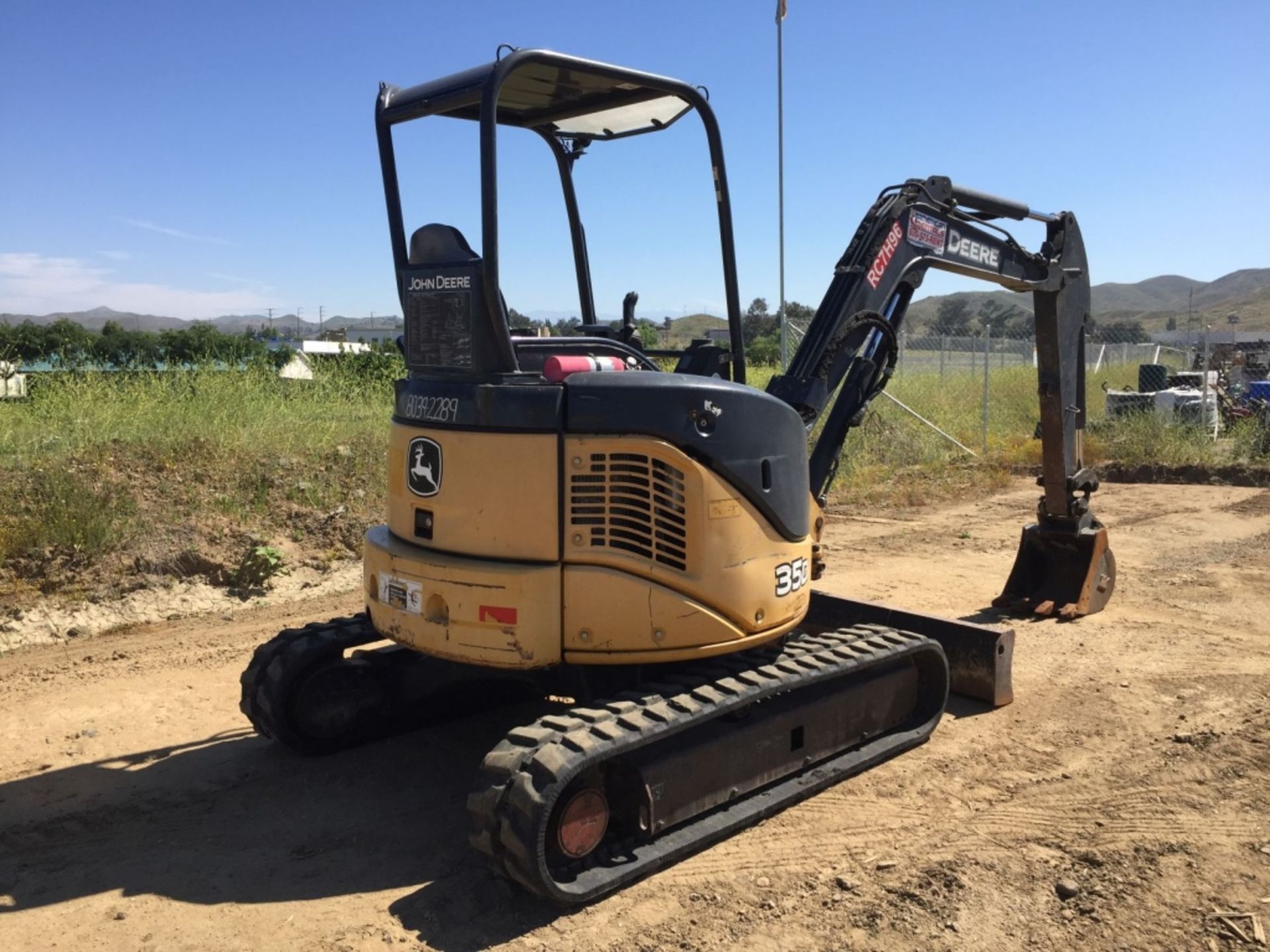 2012 John Deere 35D Mini Excavator, - Image 7 of 65