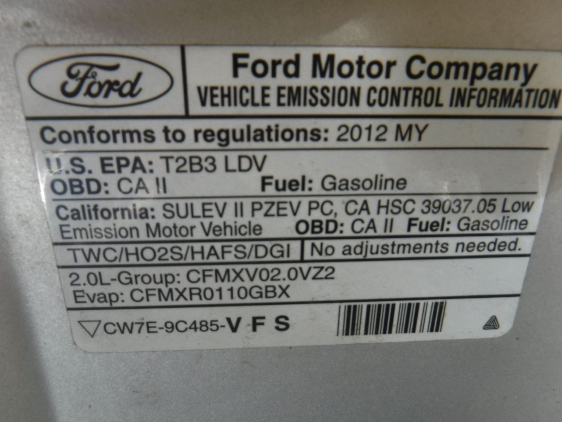 2012 Ford Focus SE Hatchback, - Image 12 of 33