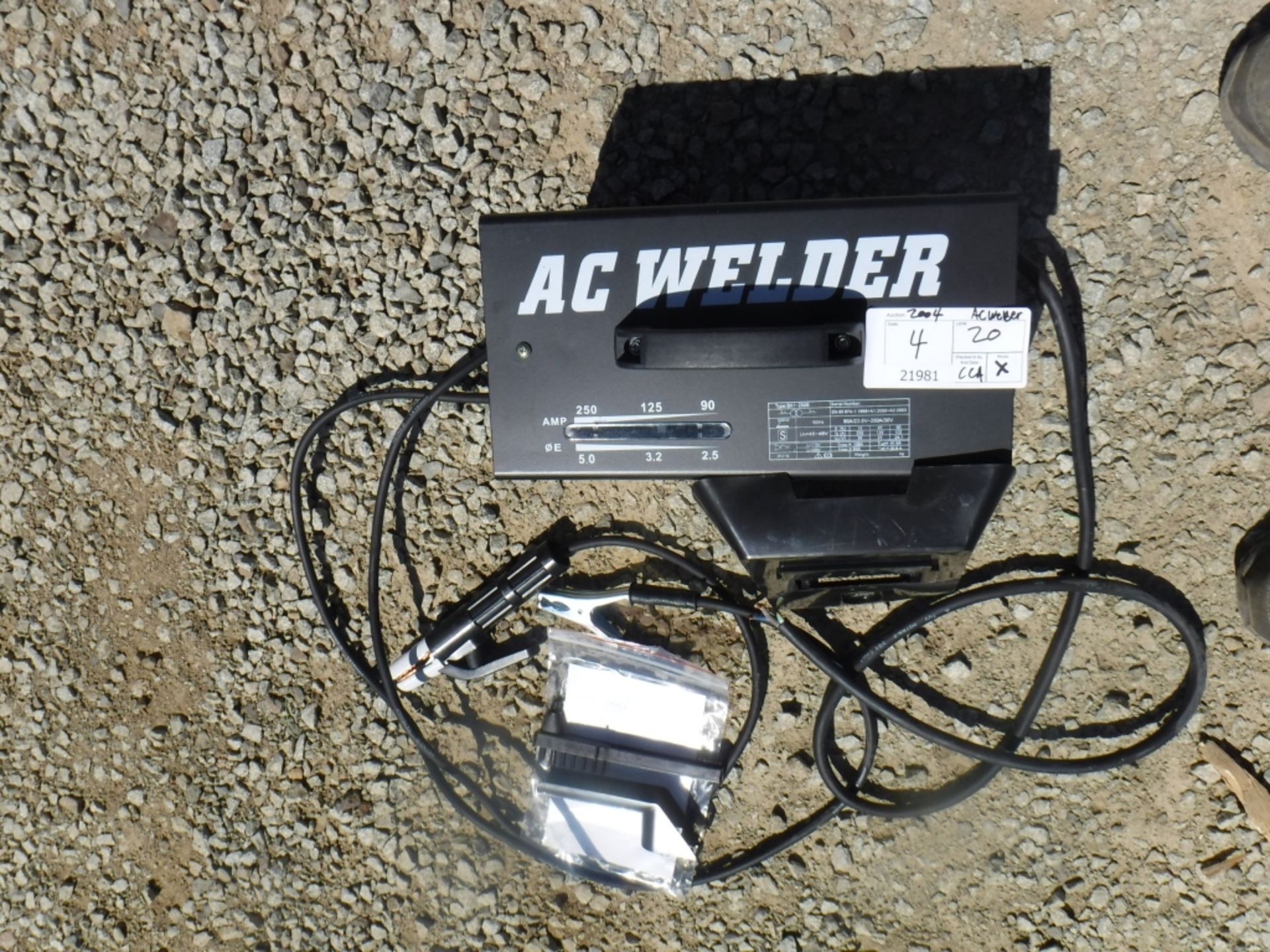 250 AMP ARC Welder, - Image 3 of 3