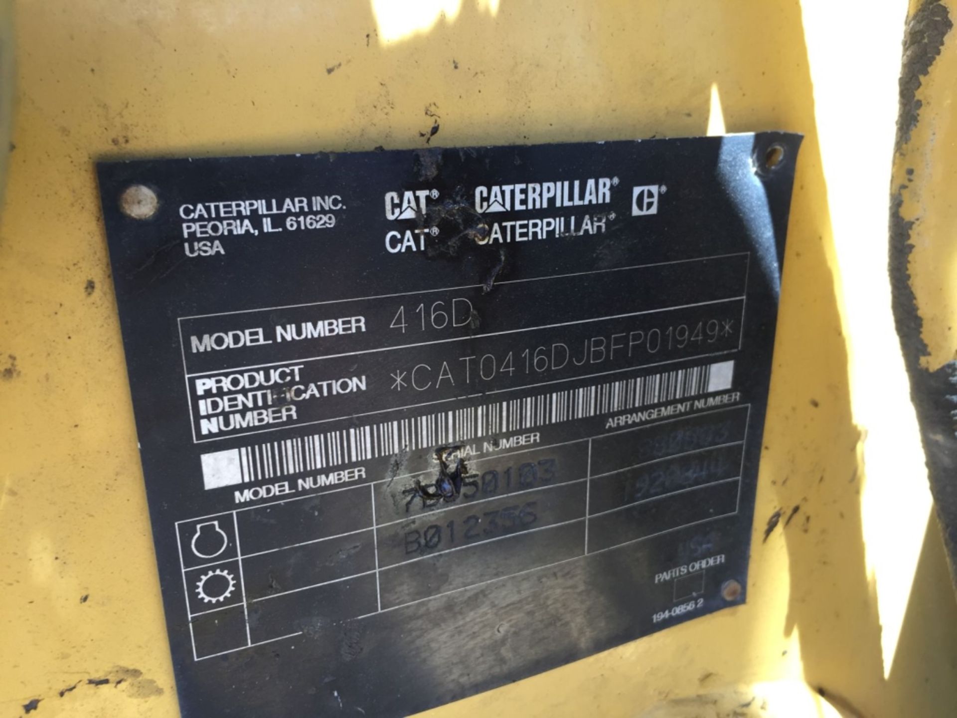 2001 Caterpillar 416D Backhoe, - Image 101 of 109