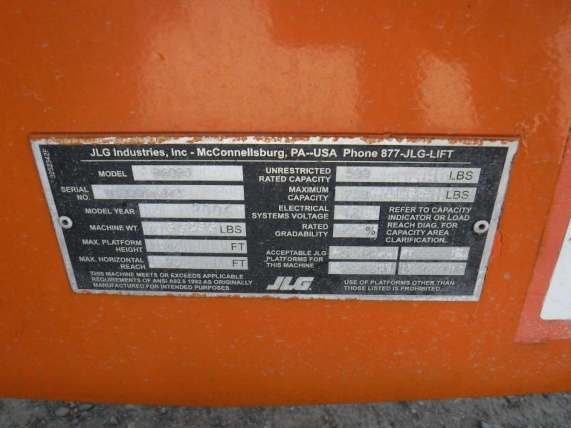 2006 JLG 860SJ Boom Lift, - Image 51 of 64