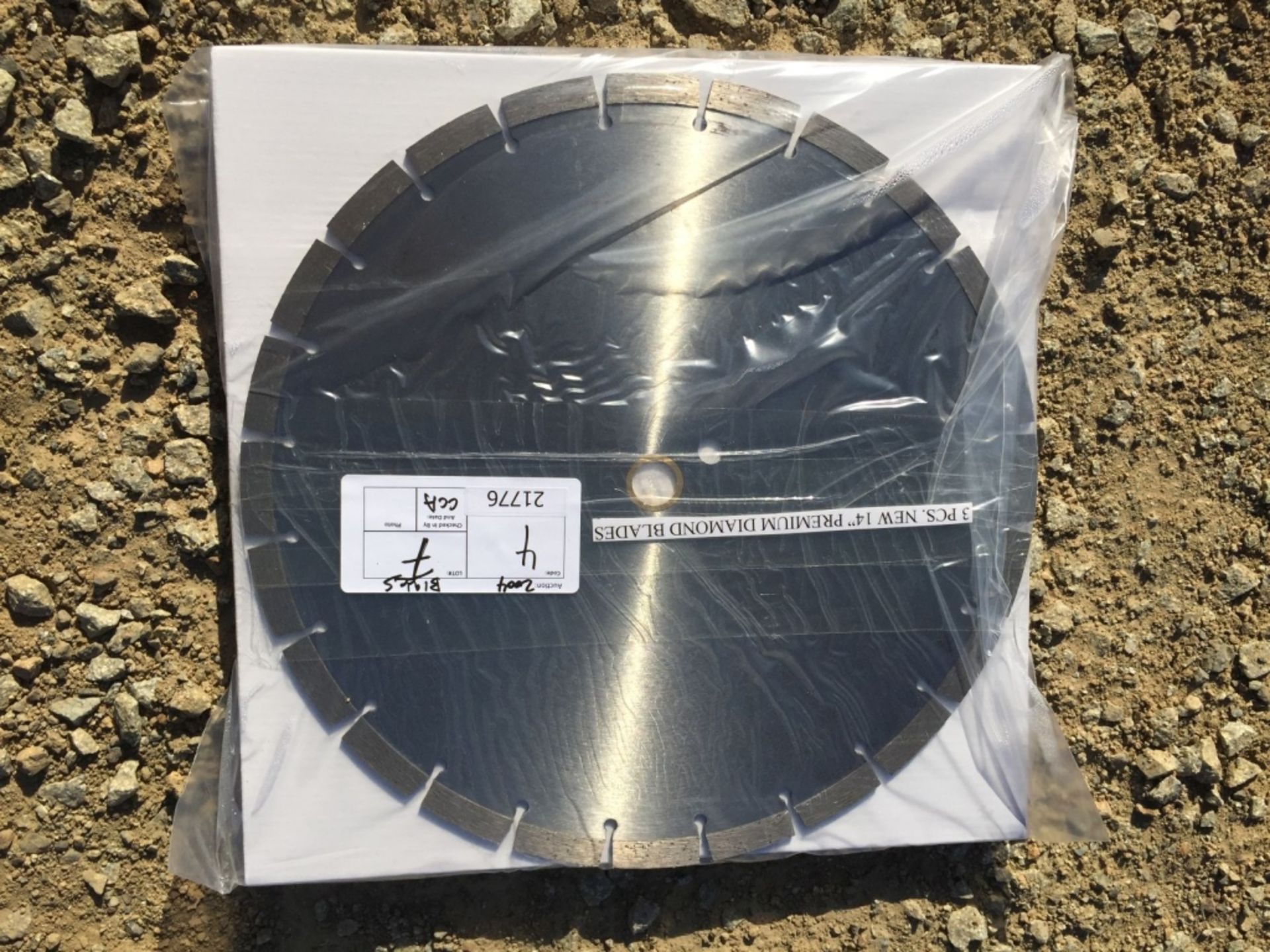 (3) Unused 14" Premium Diamond Blades.