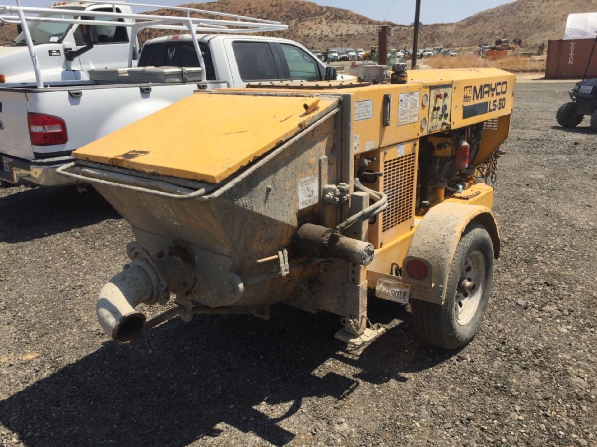 MQ Mayco LS-50T0RM Concrete Mixer/Pump Trailer, - Image 7 of 32