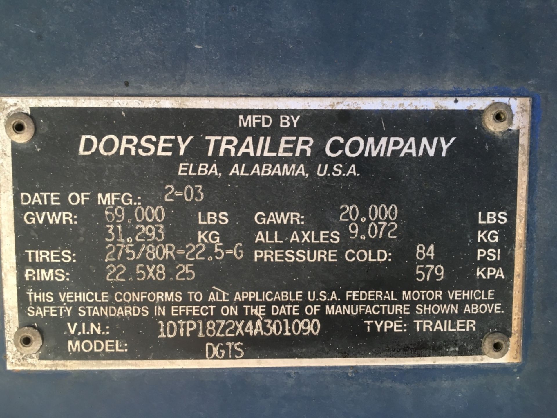 Dorsey DGTS Flatbed Trailer, - Image 33 of 34