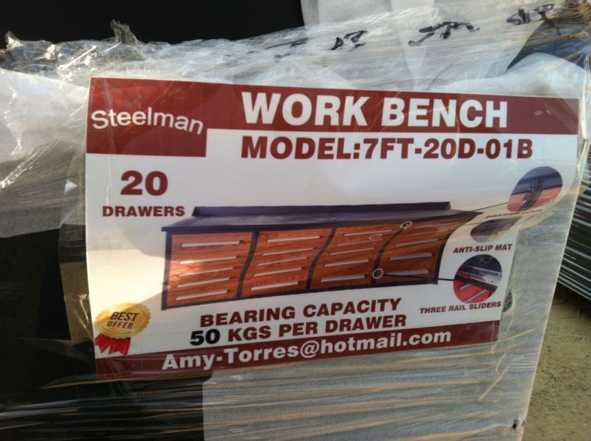 Unused 2020 Steelman 7' Work Bench,
