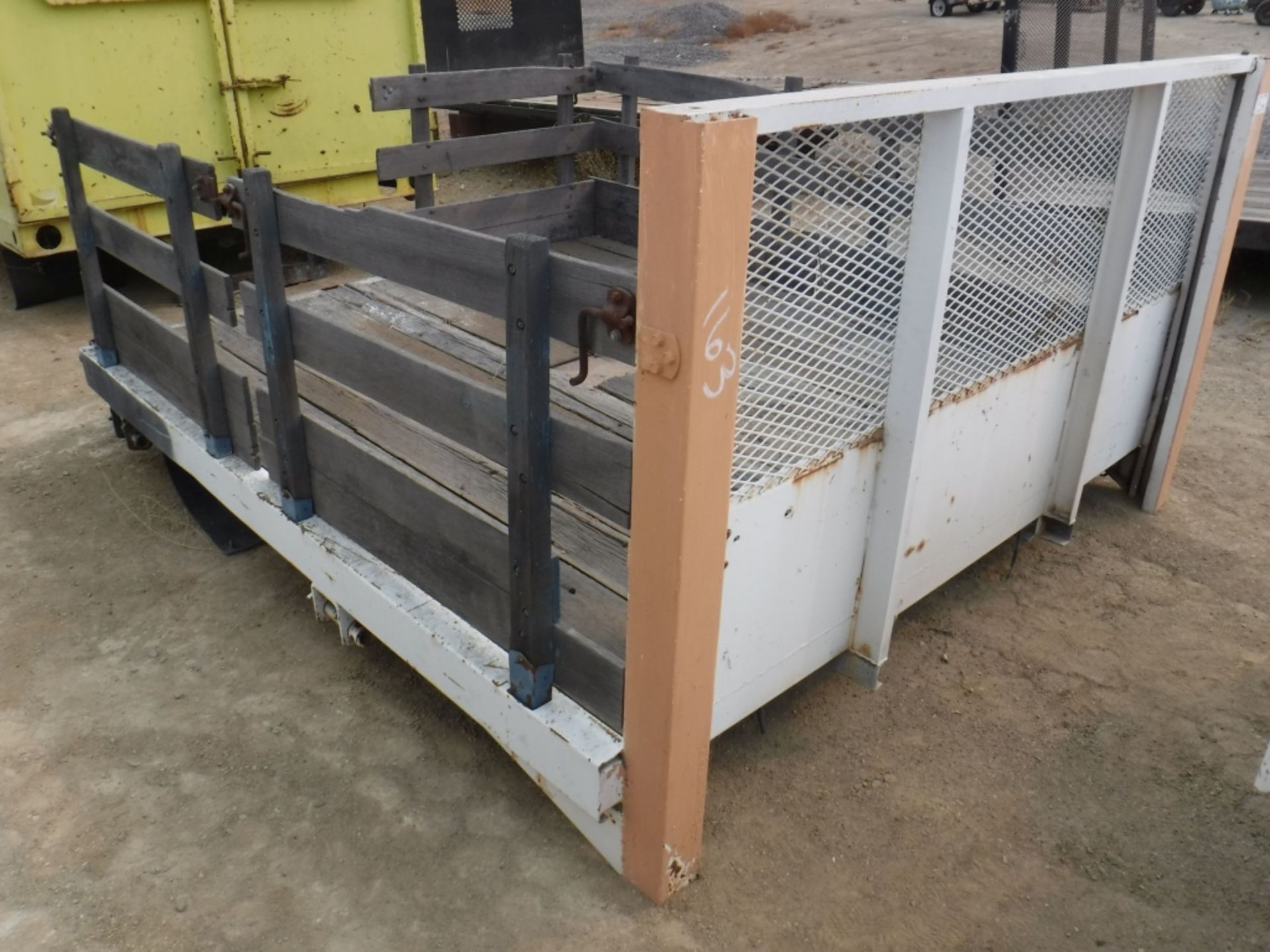 96" x 116" Flatbed w/Stake Sides & Headache Rack,. - Image 2 of 8