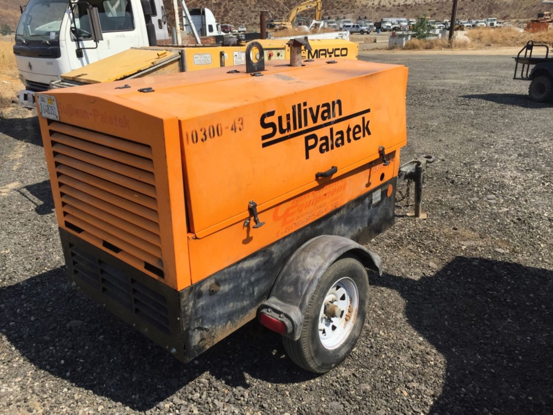 Sullivan-Palatek DF185P3JD 185 CFM Air Compressor, - Image 8 of 28