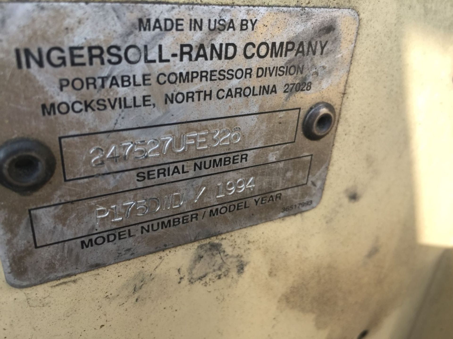 Ingersoll Rand P175DWD 175 CFM Air Compressor, - Image 23 of 32