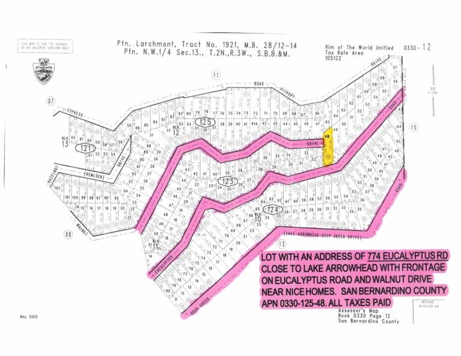 31.06' x 120.26' Vacant Parcel near Lake Arrowhead - Image 2 of 4