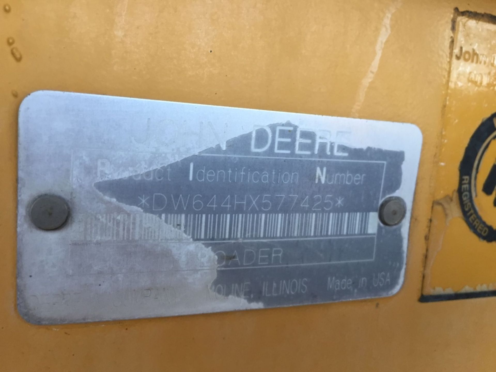 2000 John Deere 644H Wheel Loader, - Image 21 of 22