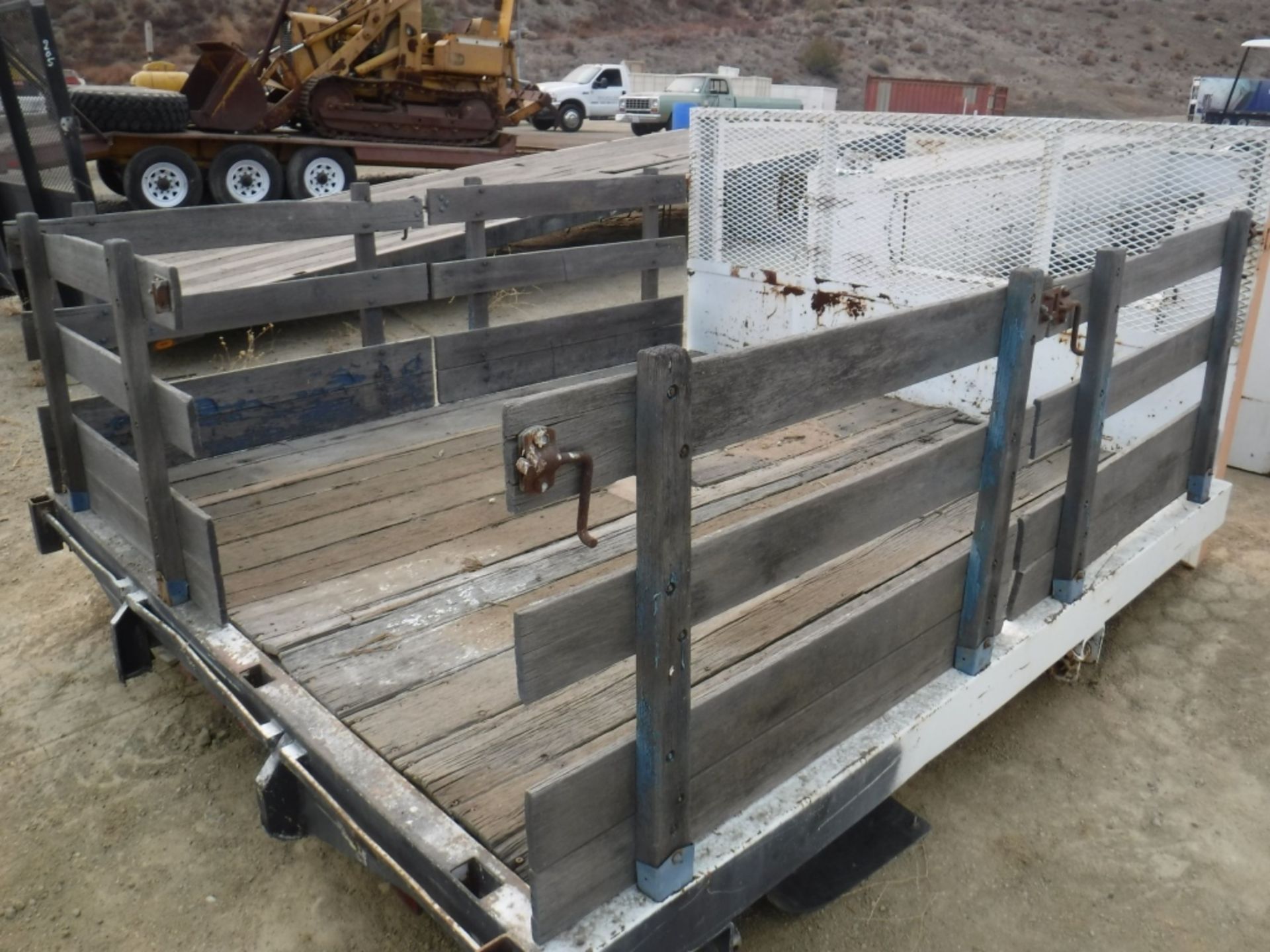 96" x 116" Flatbed w/Stake Sides & Headache Rack,. - Image 6 of 8